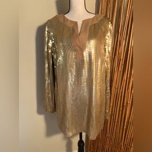 Gorgeous Michael Kors gold sequin tunic